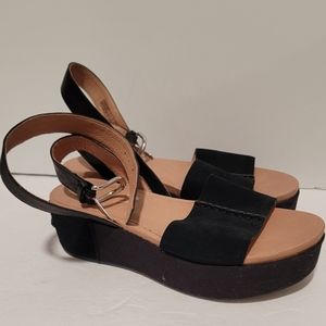 UGG women's black suede sandals size 6.5